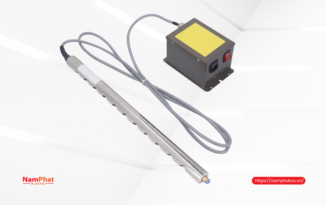 Thanh khử tĩnh điện giúp túi PE dễ mở miệng hơn